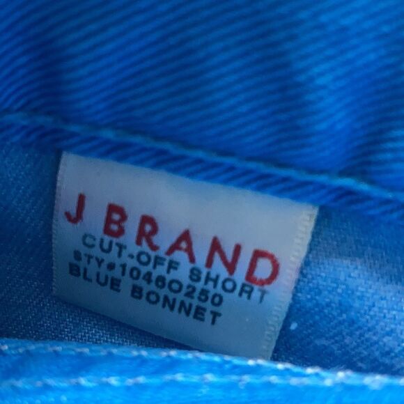 J Brand Blue Bonnet Cut Off Shorts Size 27/4 - Bright and Vibrant Color! 💙 - Picture 8 of 9